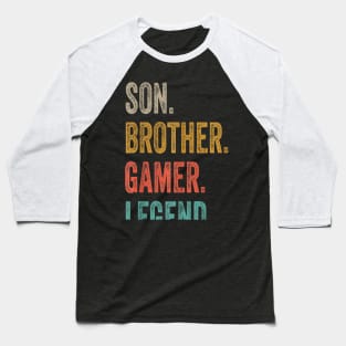 Gaming Gifts For Teenage Boys 8 16 Year Old Christmas Gamer T Shirt Baseball T-Shirt